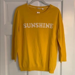 Sunshine yellow Gap sweater
